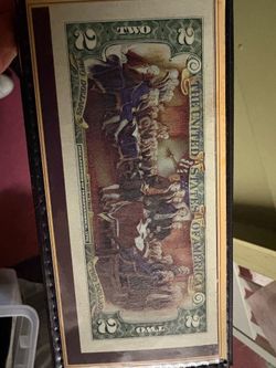 2 dollar bill colored