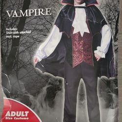 VAMPIRE SHIRT WITH ATTACHED VEST AND CAPE