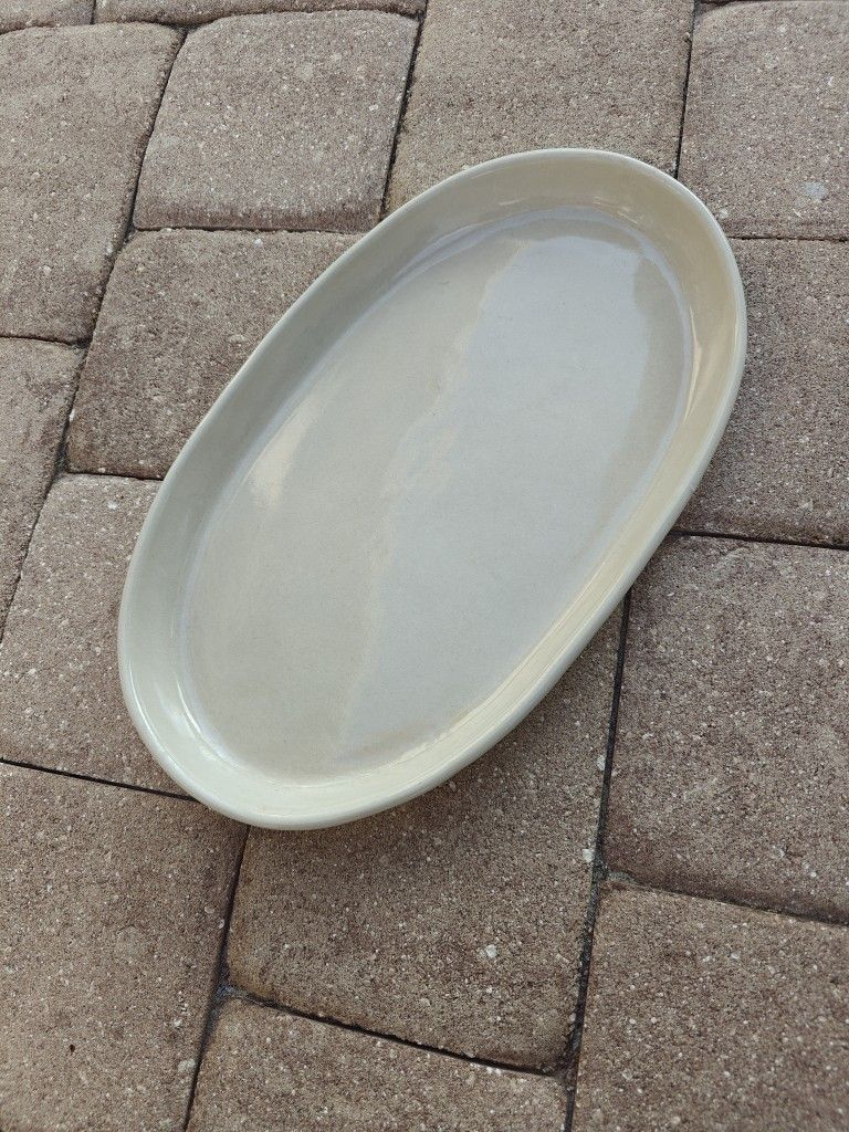 Large Stoneware Serving Tray