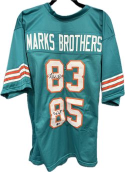 Mark Clayton & Mark Duper Signed Miami Dolphins Custom Jersey