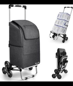 KEDSUM 2 in 1 Shopping Cart Grocery 330 lbs Foldable