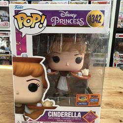 OFFICIAL WONDERCON VAULTED LE Cinderella Dishes Disney Funko Pop #1342 Princess