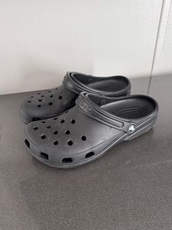 Adults black crocs