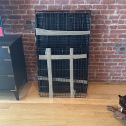 XL Dog Crate And Indoor Dog Fence (100lbs)