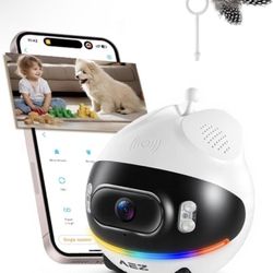 Robot Camera on Wheels 1080P Dual Lens / Cámara Robot con Ruedas App Control, Night Vision 2way aud