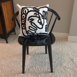 Black Accent Chair - Pillow Not Included 