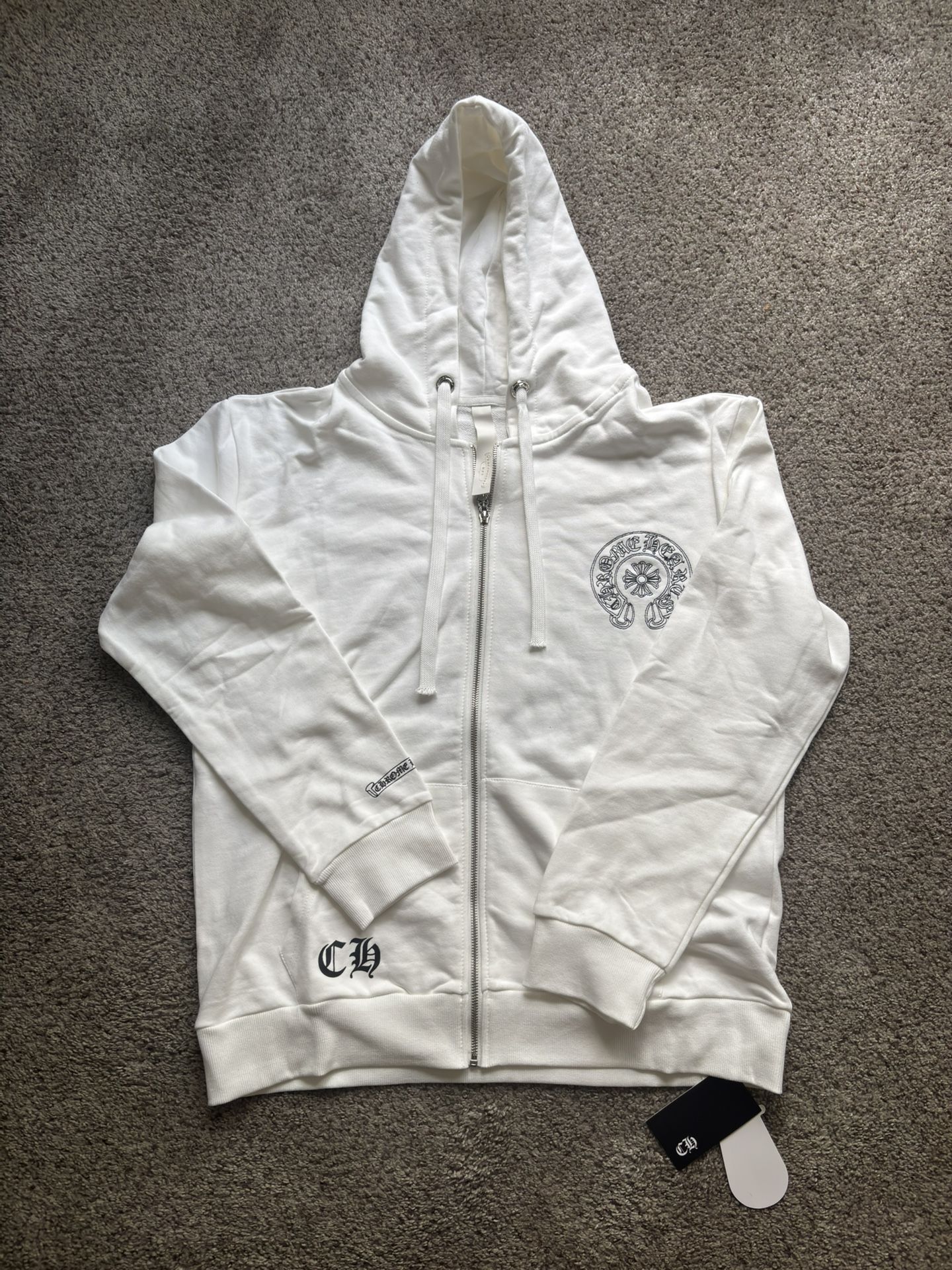 Chrome heart hoodie zipup
