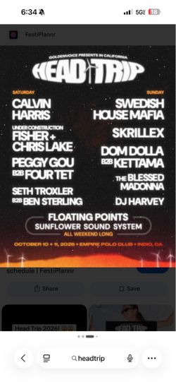 Headtrip ticket