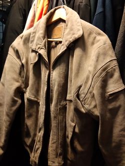 Size L Suede leather jacket