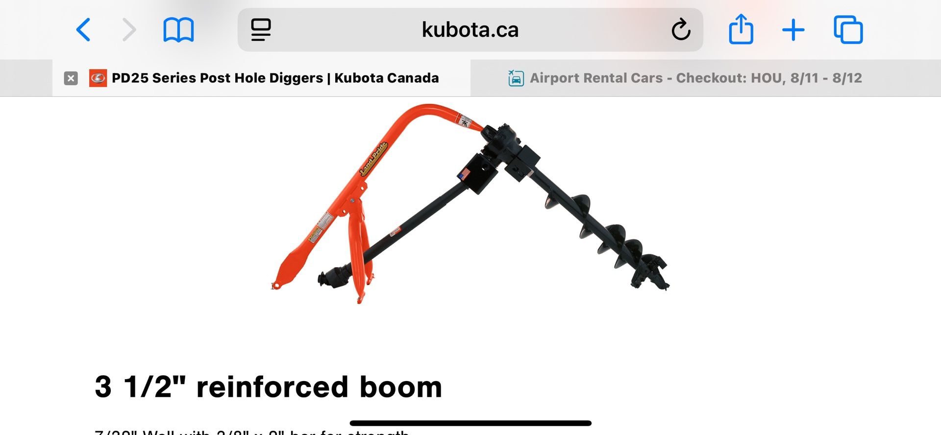 Land Pride Pd 25 Tractor Auger Or Post Hole Drill