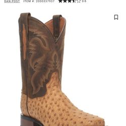 Ostrich Boots Men’s Size 9.5 EE