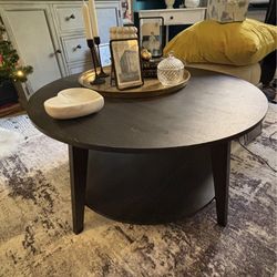 Round Wood Coffee Table