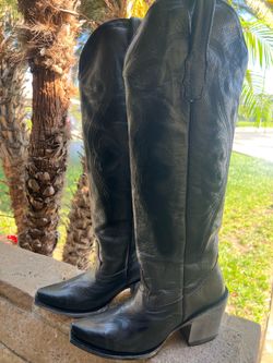 Woman Leather High Boots