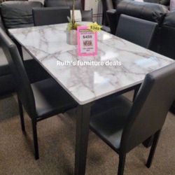 5-pc Dining Table Set 