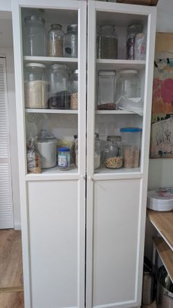 Tall White Kitchen Storage Pantry Cabinet