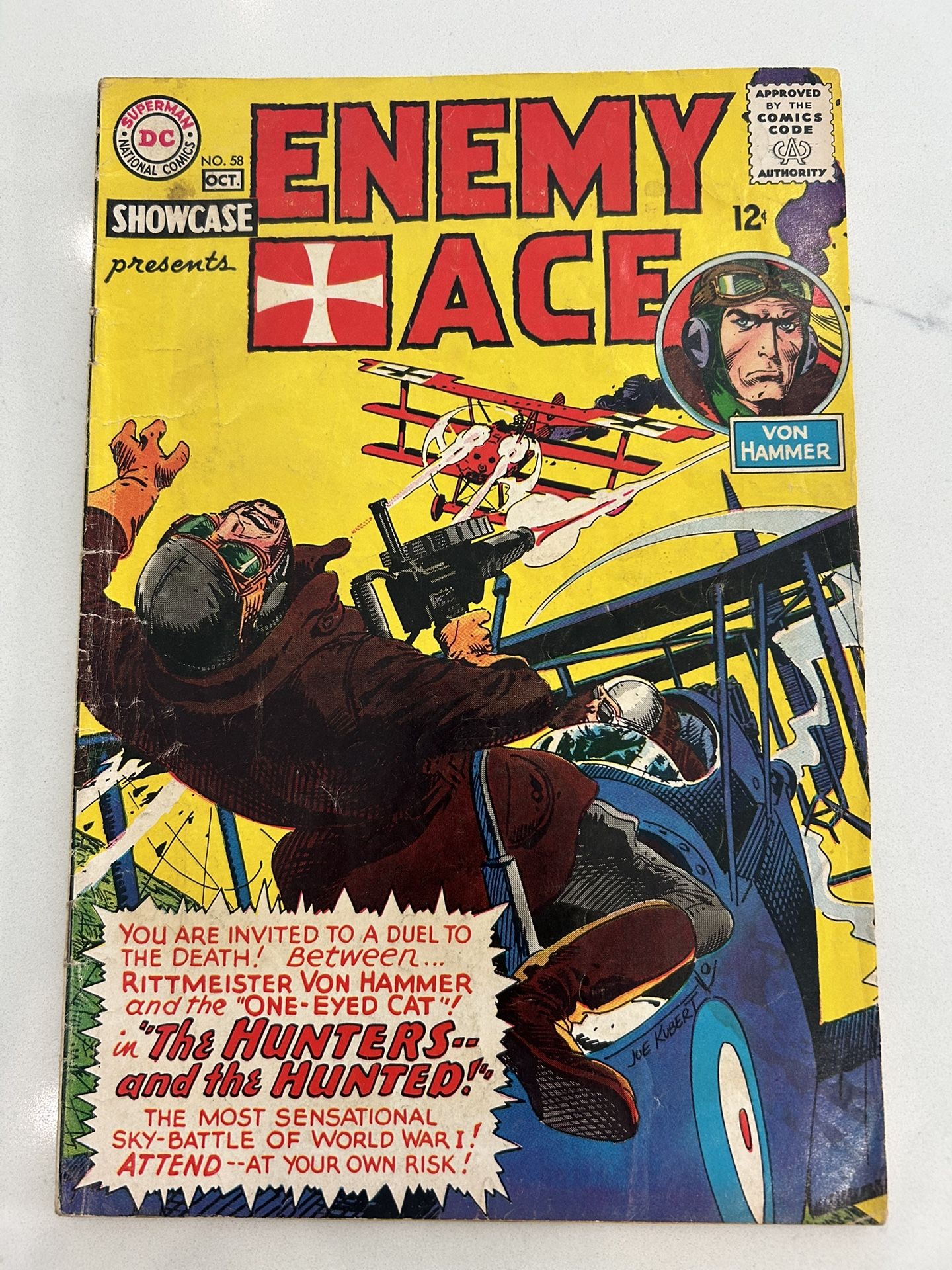 Showcase Presents Enemy Ace # 58 GD+, DC Silver Age Comic Book