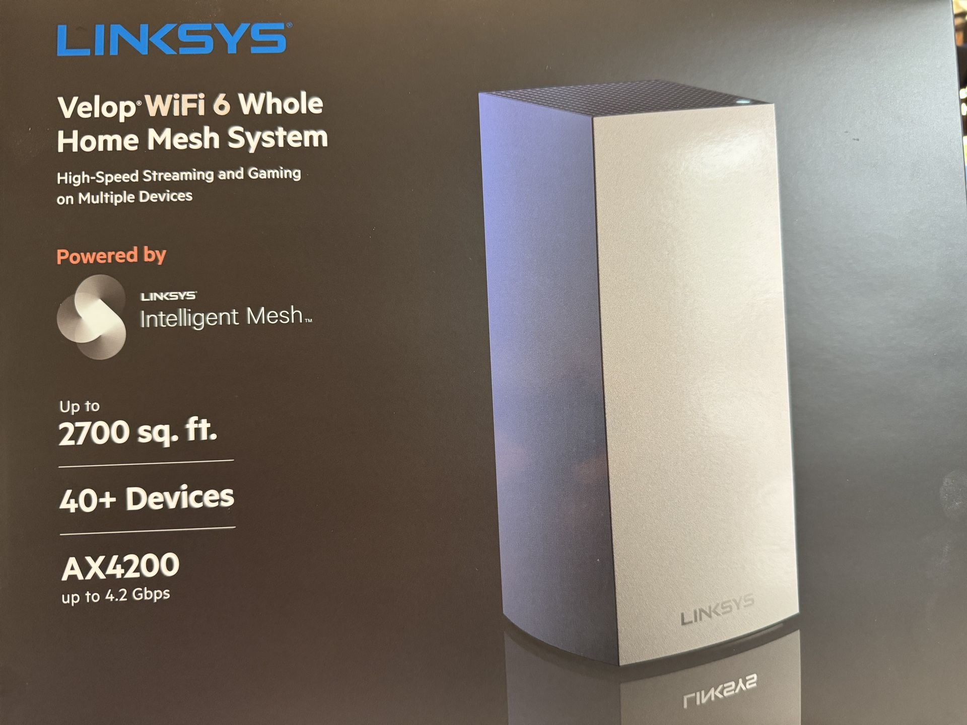 Linksys MX4200 Mesh Wifi 6 Router Velop Tri-band Wifi Mesh Router