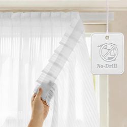 Gonnrly Sheer Curtains With Adhesive Backing