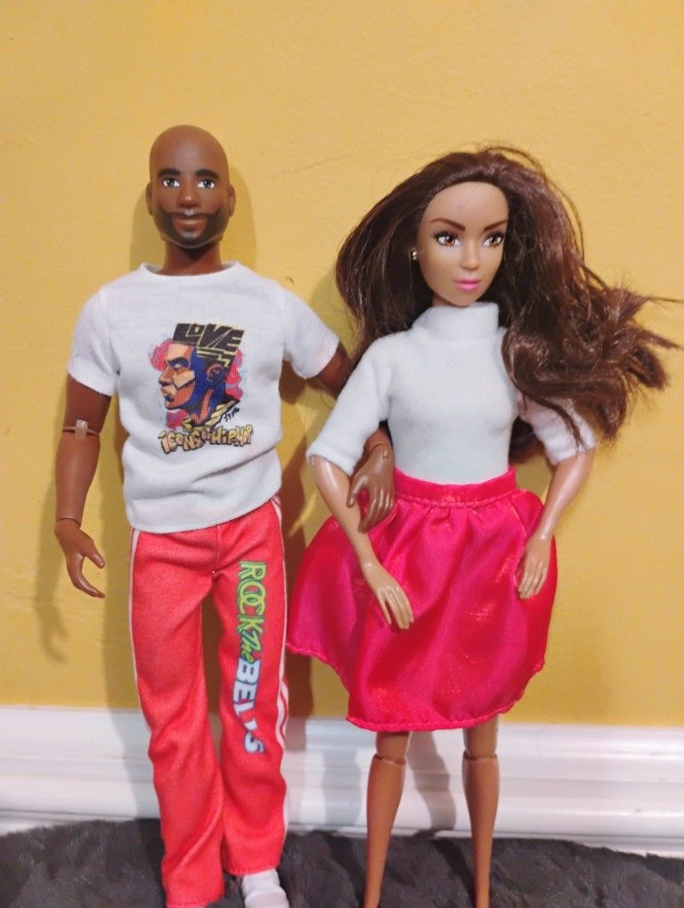 Vintage Articulated Ken & Barbie