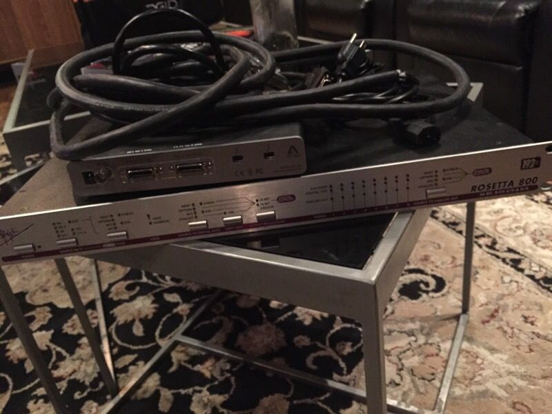 Apogee Rosetta 800 192hz studio converters ad da + thunderbridge and mogami