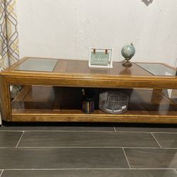 Wood & Glass Coffee Table 