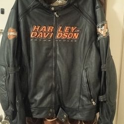 (RARE)HeavyDuty Vintage Harley Riding Jacket Mens 2XL