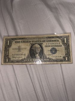 Blue Seal Dollar Bill Series 1957 B