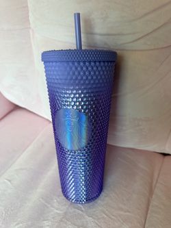 Starbucks Holiday 2023 Iridescent Purple Ombré Studded 24oz Tumbler