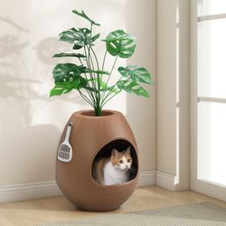 Hidden Cat Litter Box Planter
