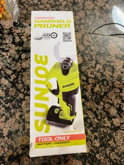 Sun Joe Cordless Handheld Pruner Gardening Tool- New, But No Battery 

Pick up in Wesley Chapel 33545