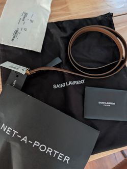 Saint Laurent Thin Leather Belt