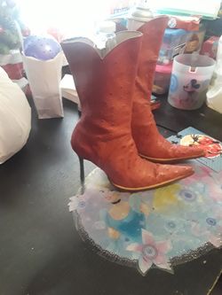 Botas d piel d avestruz original