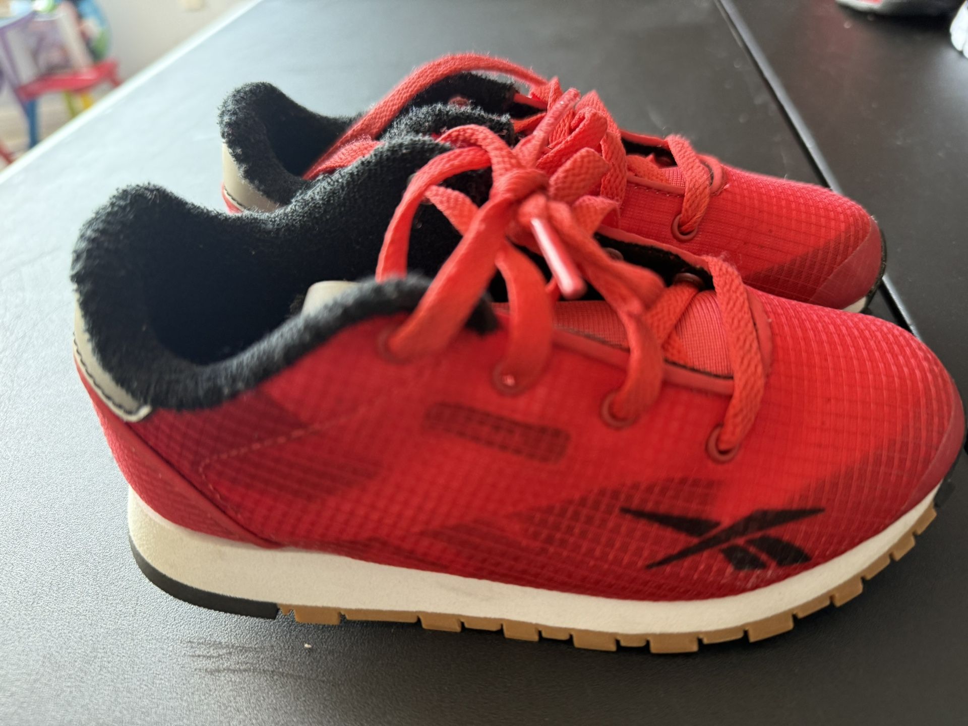 Reebok Red and Black Athletic Sneakers