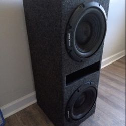 Alpine Dual  Subwoofer With Speakers And Amp 