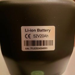 bafang Shark battery 52 v 1000w ebike kit