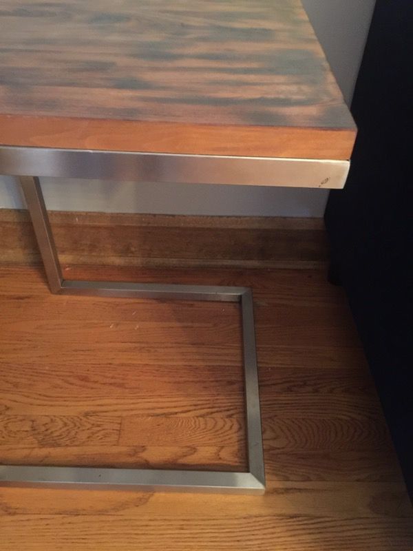 Square wooden table