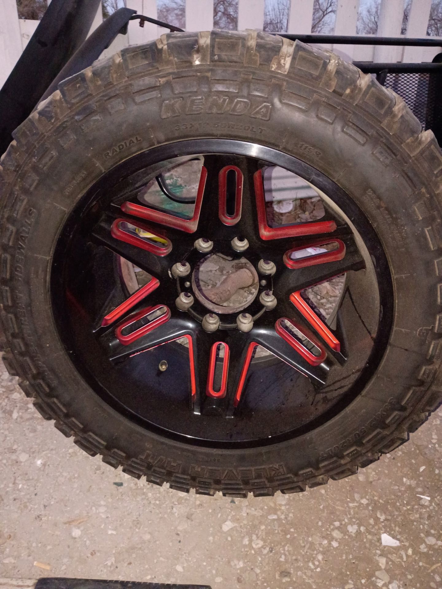 Red Rim Trim 20” inch black and red trim rims for Sale in San Antonio, TX - OfferUp