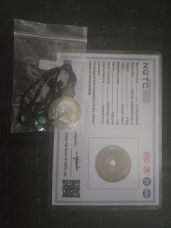 2 Jade pendant necklaces