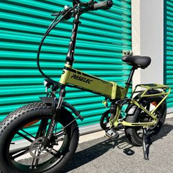 48V/750/1000Watt Electric Folding E-Bike, 28mph, 13ah Battery, Full Suspension