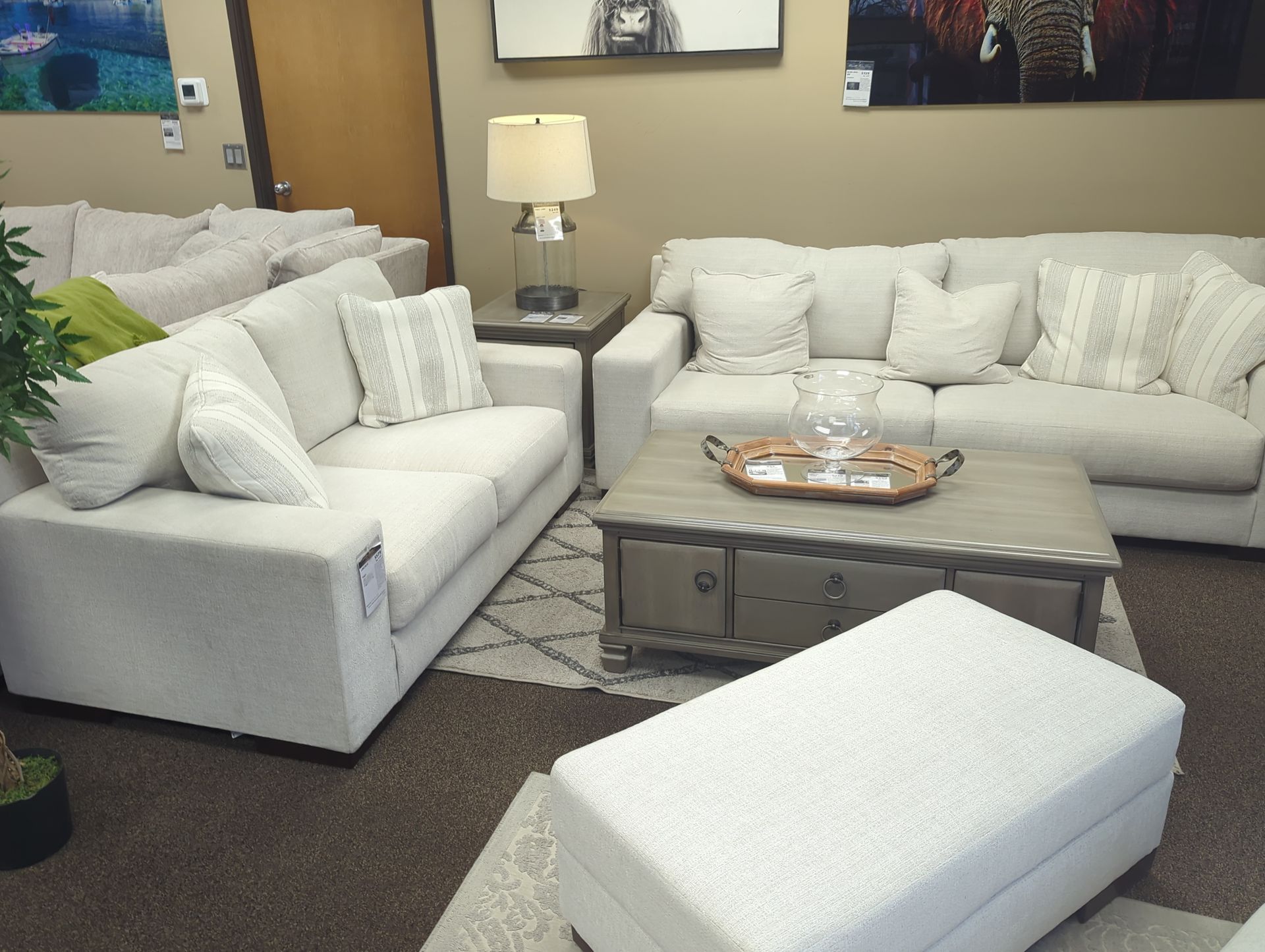 Beautiful sofa and loveseat set