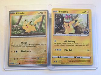 Pikachu Bundle: SWSH234 Sword & Shield Holo Promo and 151 Reverse Cosmos Holo