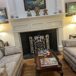 100.00  Matching Pair of settees