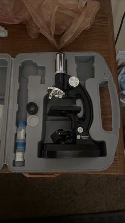 Amscope 120X-1200X beginner microscope stem kit (incomplete)