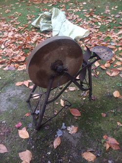 Grinding /sharpening stone wheel with pedals & seat