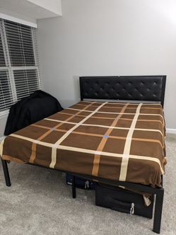 Queen Bedframe AND Mattress Sale. Also Available Separate