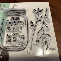 Sizzix Birthday Jar stamps & framelits