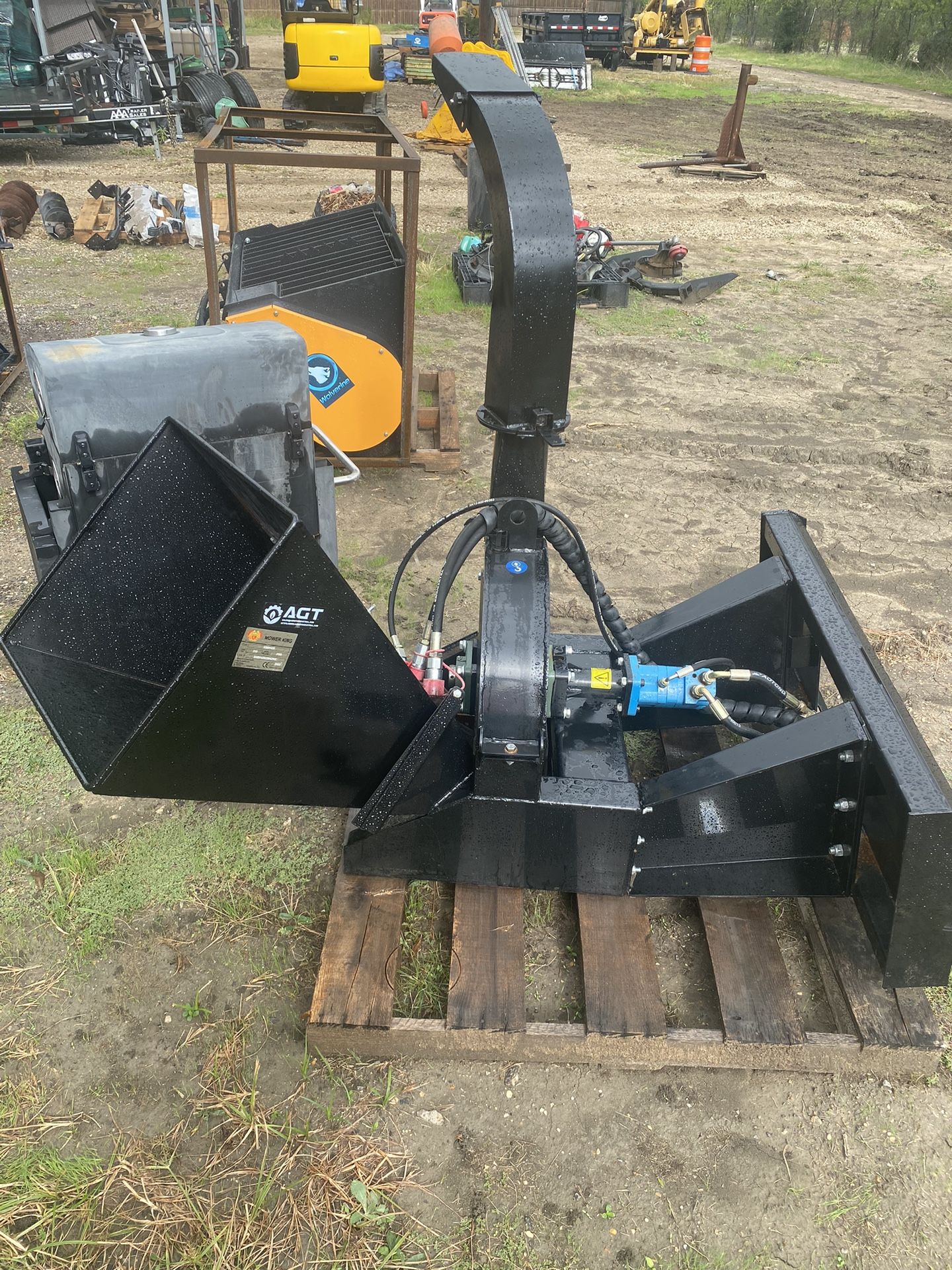NEW Skid Steer Wood Chipper Mulcher Bobcat Case CAT Up to 4" Standard Flow