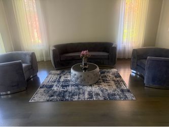 Velvet sofa set