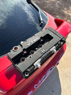 Vtec valve cover with bungs welded