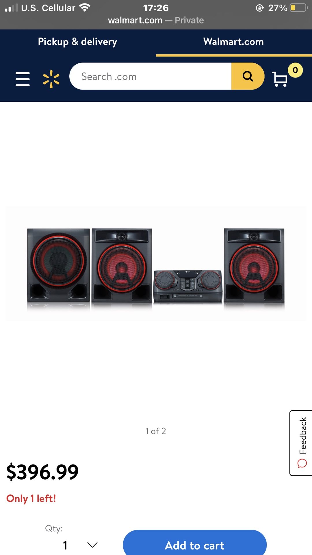 Lg stereo system